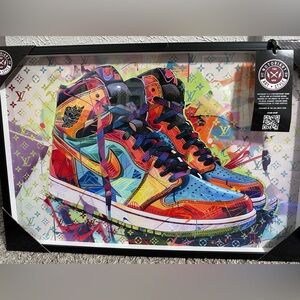 Colorful Sneaker Mixed Media Art by